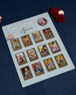 Rectangular Baby Photo Board Ice Blue